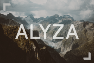 Alyza: The Clean Sans Serif Font for Modern Craft Products