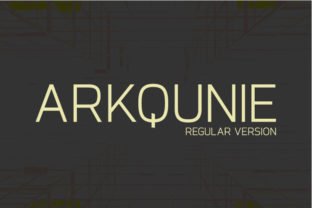 Arkqunie: The Geometric Sans Serif Font for Modern Crafters