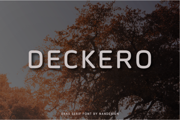 Deckero: The Futuristic Sans Serif Font for Modern Branding