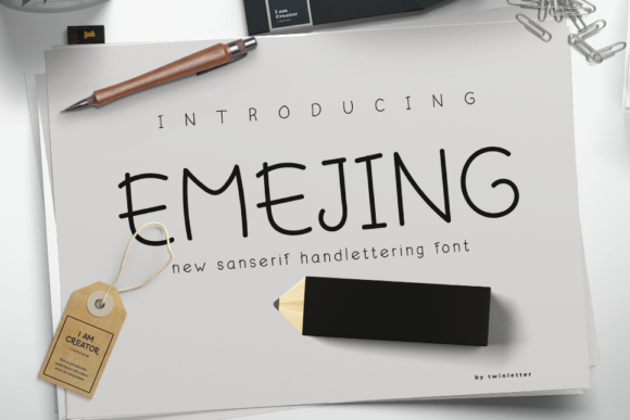 Emejing: A Modern Sans Serif Typeface for Editorial Design