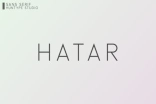 Hatar: A Modern Sans Serif Typeface for Clean Digital Layouts
