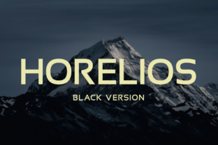 Horelios Black: A Modern Sans Serif Typeface for Bold Digital Headers