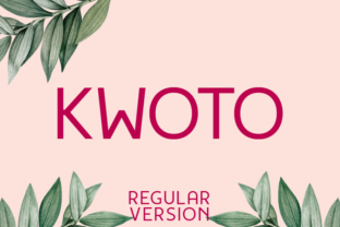 Kwoto Regular: A Modern Sans Serif Typeface for Editorial Design