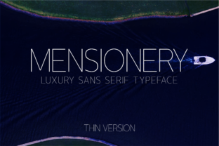Mensionery Thin: The Minimalist Typeface for Modern Brand Identity