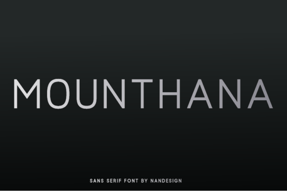 Mounthana Typeface: Elevating Editorial Design with Clean Sans Serif Typography