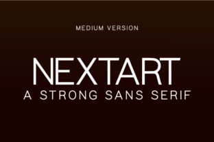 Nextart Medium: The Minimalist Typeface for Elevated Handmade Goods
