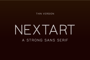 Nextart Outline Thin: A Contemporary Sans Serif Review