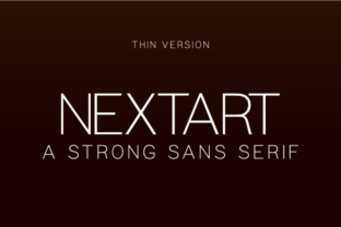 Nextart Thin: A Minimalist Sans Serif for Modern Brand Identity