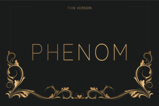 Phenom Thin: A Modern Sans Serif Font for Crafters and Sellers