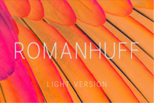 Romanhuff Light: The Minimalist Sans Serif for Modern Crafters