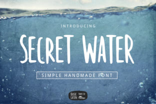 Secret Water: A Playful Sans Serif Font for Handmade Branding