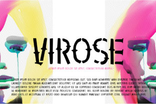 Virose: A Quirky Sans Serif for Authentic Editorial Design