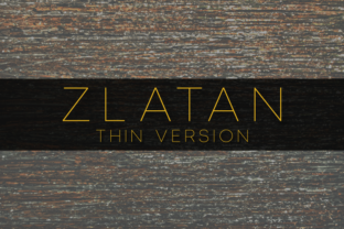 Zlatan Thin: A Timeless Sans Serif for Modern Craft Projects